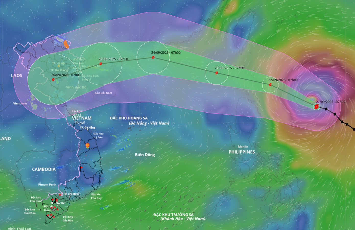  Bão Ragasa có khả năng mạnh lên siêu bão, hướng vào đất liền Việt Nam