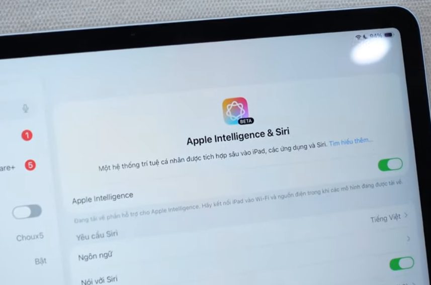  Apple Intelligence lần đầu hỗ trợ tiếng Việt trên iOS 26.1
