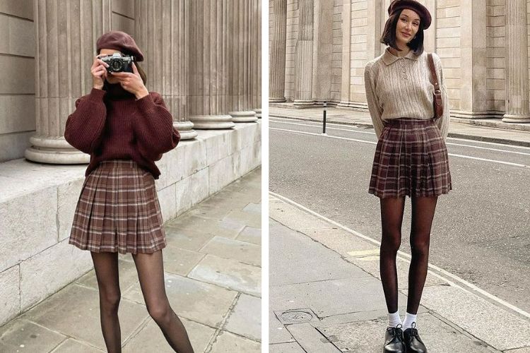 Sự giao thoa giữa tenniscore và preppycore không chỉ mang lại cảm giác tươi mới, mà còn khẳng định tính ứng dụng cao của váy xếp ly.