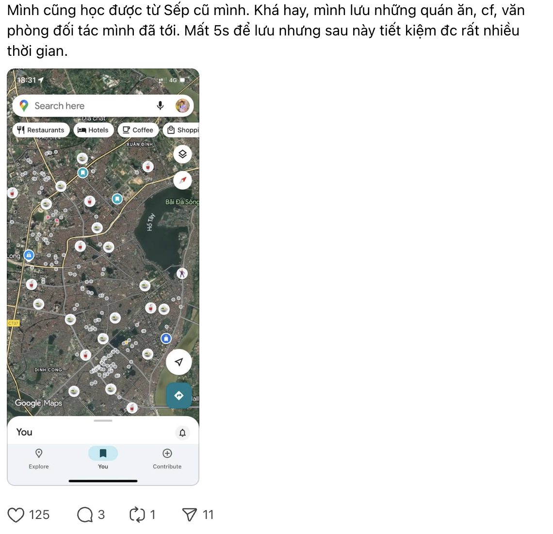 Google Maps không chỉ để đi đường