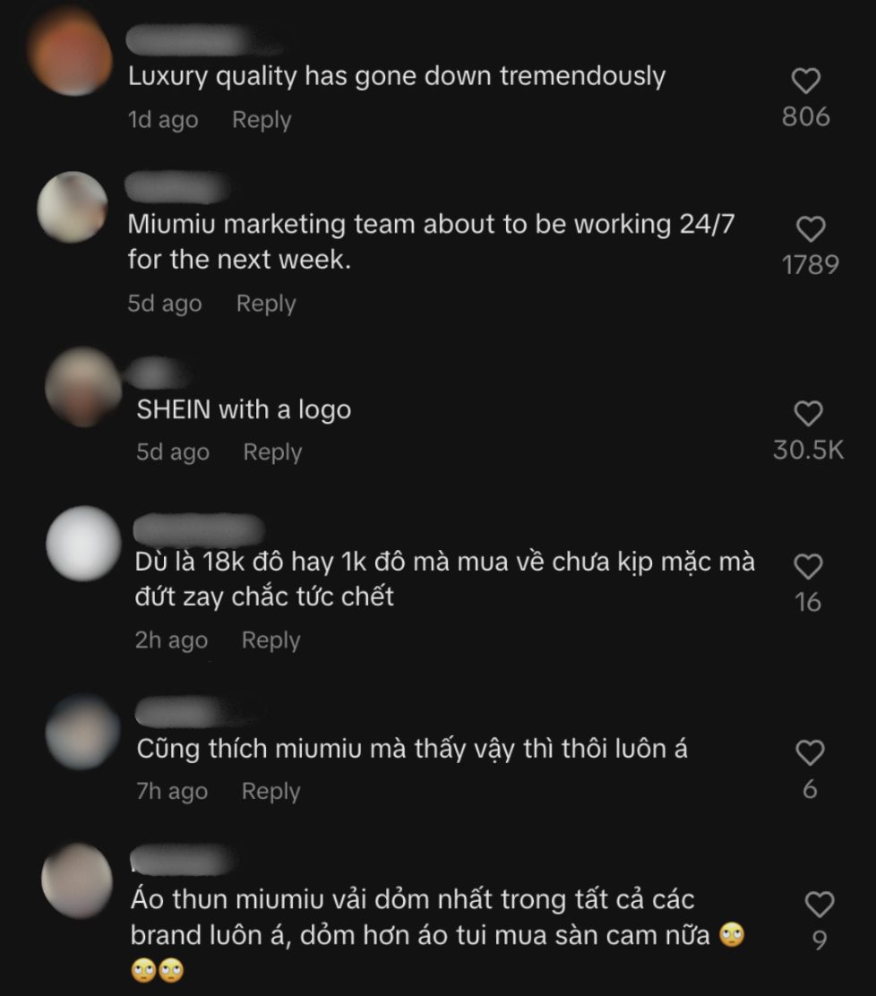 Trong phần bình luận, nhiều người cho rằng ngành hàng xa xỉ đang đánh mất niềm tin khách hàng bởi chất lượng không tương xứng với giá tiền.