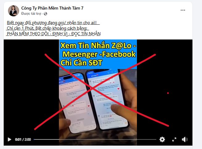 Hành vi sử dụng phần mềm theo dõi là vi phạm pháp luật