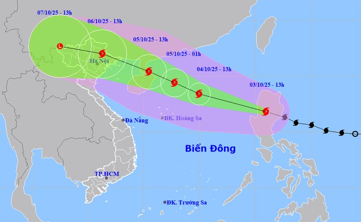  Bão Matmo tiến vào Biển Đông, dự báo gây mưa lớn ở Bắc Bộ