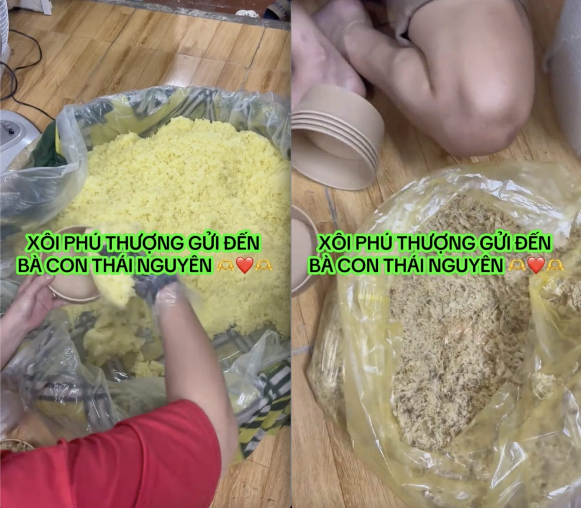  Chủ quán Hà Nội nấu 90kg xôi mỗi ngày: “Chỉ mong bà con vùng lũ có bữa cơm nóng!”