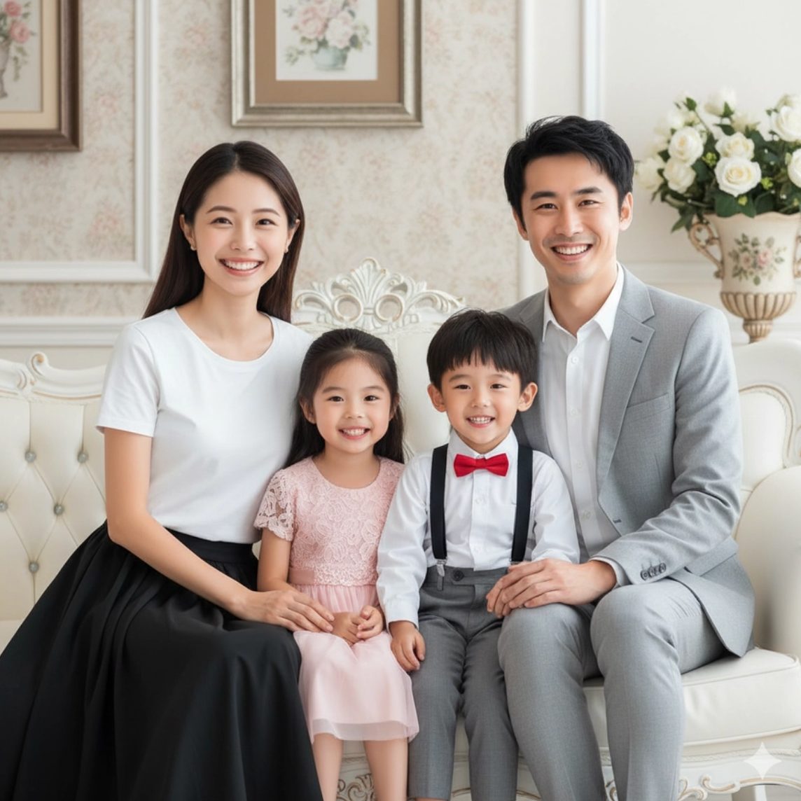  Câu lệnh tạo bức hình gia đình bằng AI Gemini đẹp không thua kém chụp studio