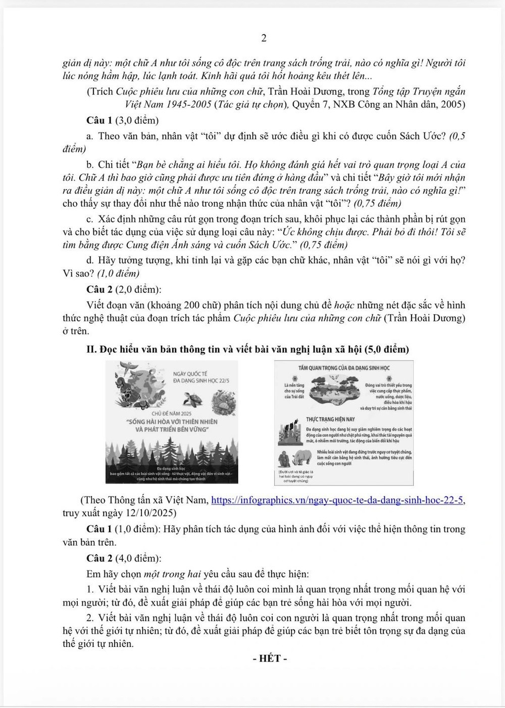  Đề tham khảo Ngữ văn vào lớp 10 TP.HCM 2026: Hai phần, 120 phút, hướng tới năng lực và tư duy thực tiễn