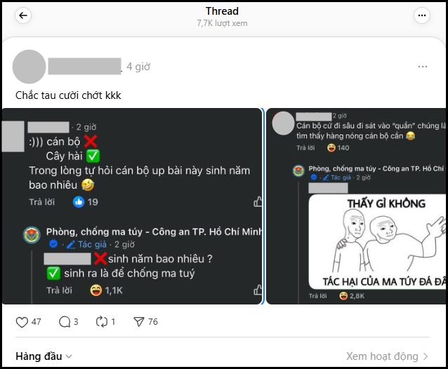 Thay via những khẩu hiệu cứng nhắc, thông điệp được chuyển tải bằng ngôn ngữ hài hước, hiện đại và gần gũi — qua đó giúp công tác phòng chống ma túy tiếp cận hiệu quả hơn với cộng đồng.