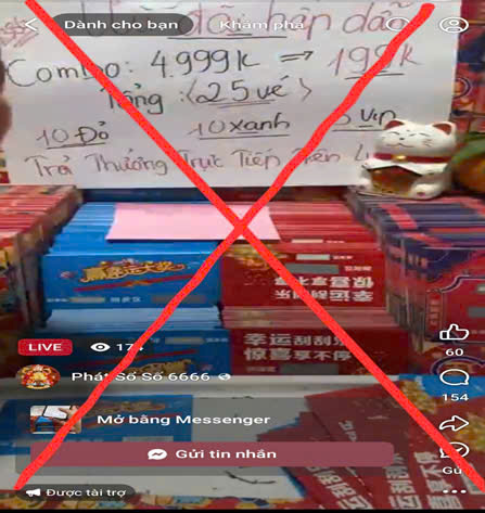  Cảnh giác với chiêu trò “xổ số cào online” chiếm đoạt hàng trăm triệu đồng